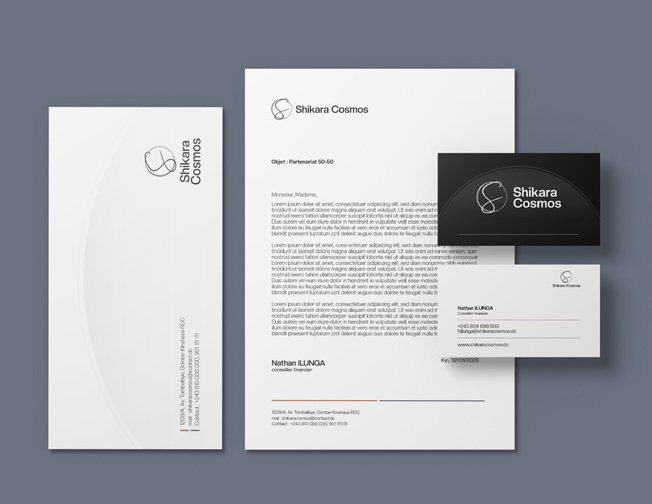Courrier officiel — Modèle de lettre et enveloppe
